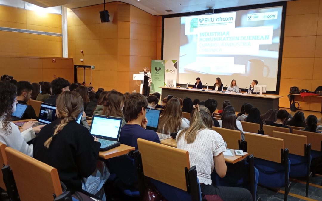Dircom Norte acerca la comunicación corporativa en el sector industrial a los estudiantes de la Universidad del País Vasco